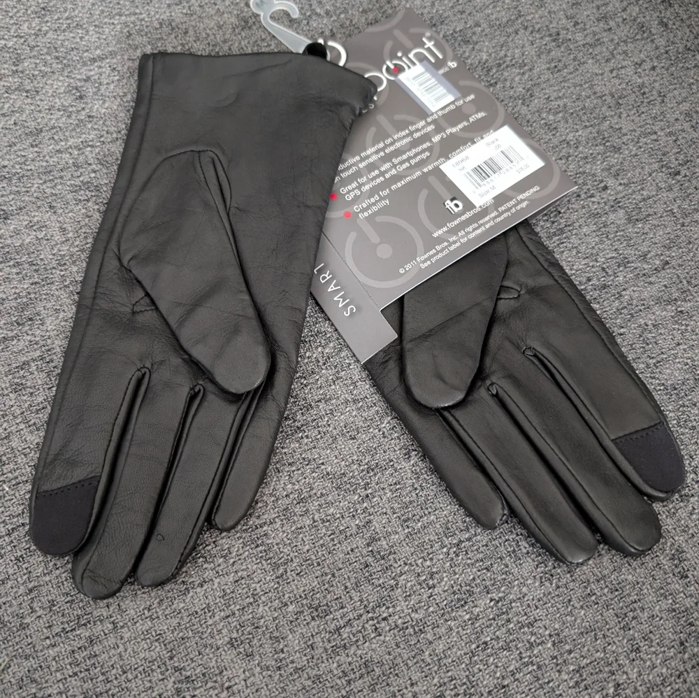 TOUCHPOINT Cashmere Lined Leather Smart Gloves